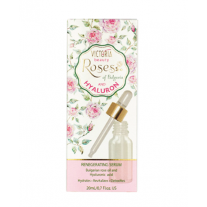 Регенериращ серум за лице с Розово масло Roses and Hyaluron - Victoria Beauty